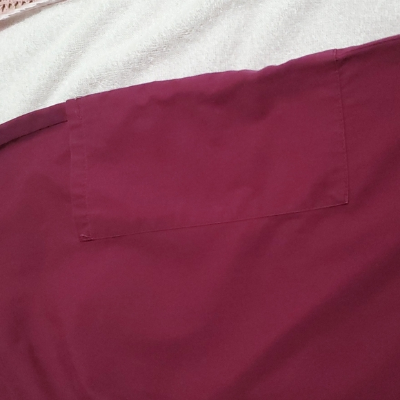 LYDIA'S SELECT Women's Maroon 3-Pocket Scrub Pants-Elastic Waist-EUC-Sz S - Picture 3 of 9